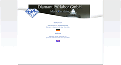 Desktop Screenshot of diamant-prueflabor.de